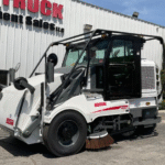 A 2019 Elgin Pelican CNG Street Sweeper