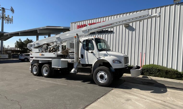 A 2015 Freightliner M2 6x6 Altec HD35A-30 PressureDrill
