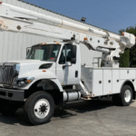 A 2016 International 7300 4x4 Altec AA55 60' Bucket Truck
