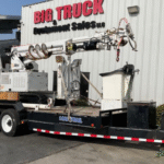 A 2016 Altec DB37 Backyard Digger Derrick truck by Big Truck & Equipment Sales