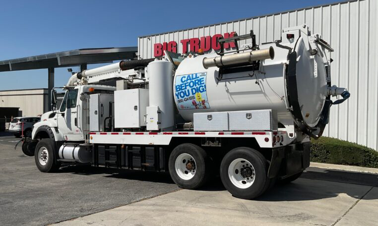 A 2014 International 7600 Vac Con VX311LH Hydro Excavation Truck by Big Truck & Equipment Sales