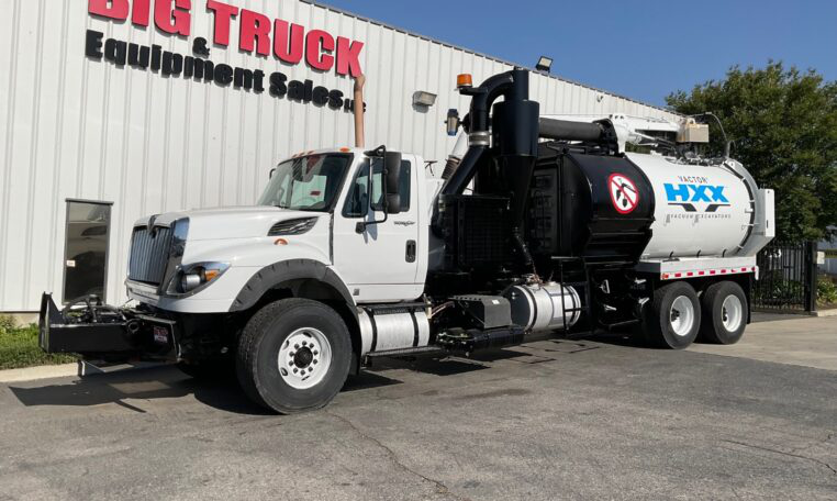 A 2013 International 7600 Vactor HXX Hydro Excavation Vacuum Truckby Big Truck & Equipment Sales