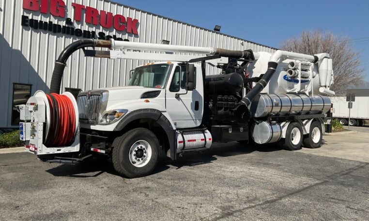 A 2014 International 7600 Vac Con VX311LH Hydro Excavation Truck by Big Truck & Equipment Sales