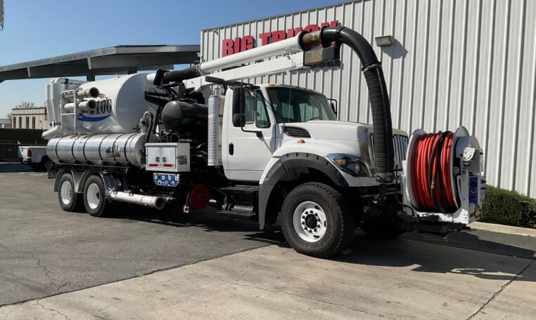 A 2014 International 7600 Vac Con VX311LH Hydro Excavation Truck by Big Truck & Equipment Sales