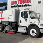 A 2017 Freightliner M2 Elgin Eagle Waterless Street Sweeper by Big Truck & Equipment Sales