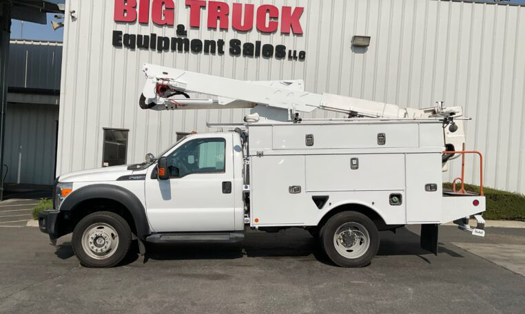 A 2016 Ford F550 4x4 Altec AT37G 42' Bucket Truck by Big Truck & Equipment Sales