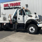 2011 International 7400 4x4 Effer 100 3S Knuckle Boom Crane Truck