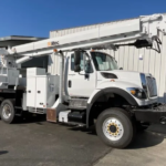 2012 International 7400 6x6 Altec D4065A-TR Digger Derrick Truck